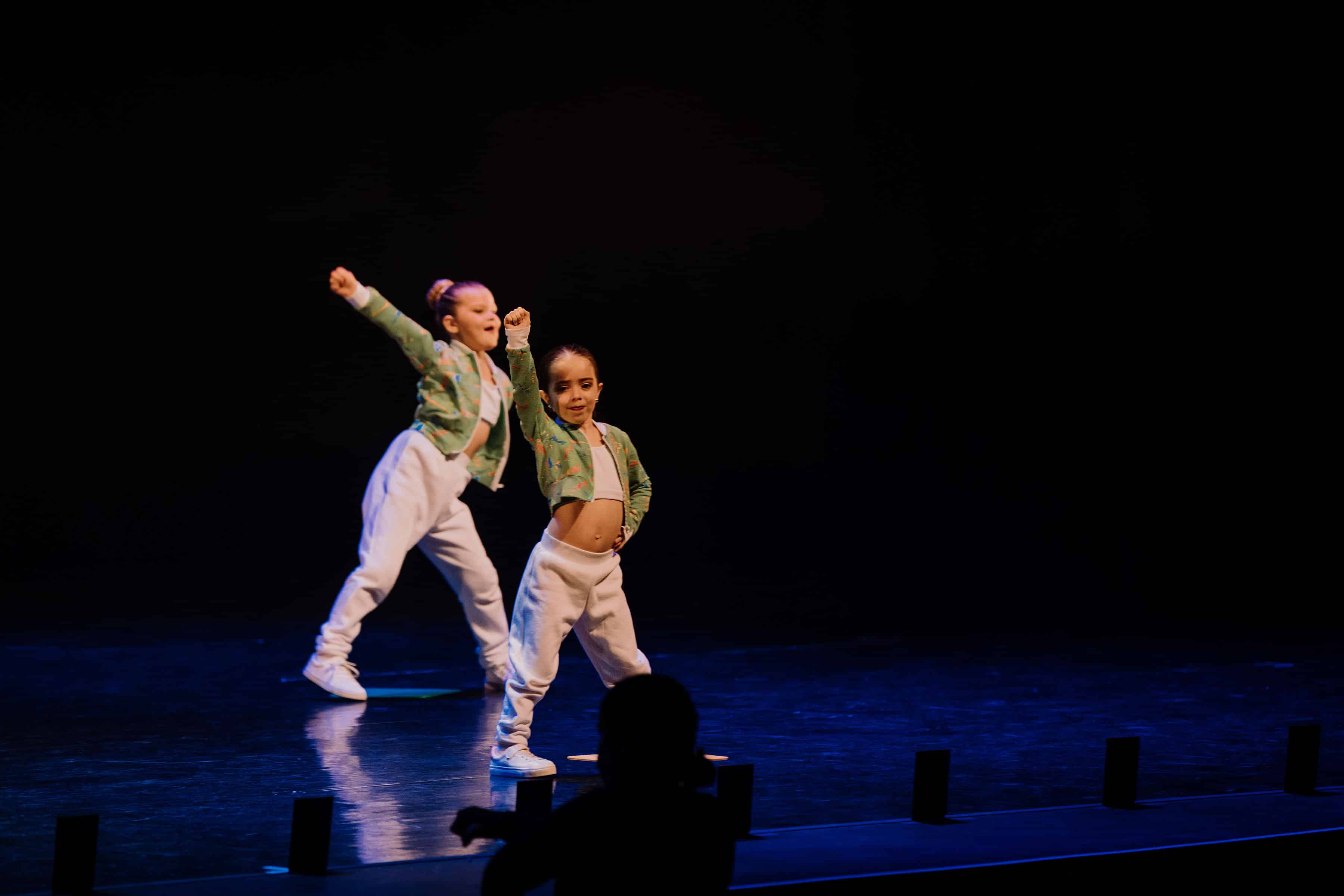 One dancer performing in a hip hop routine